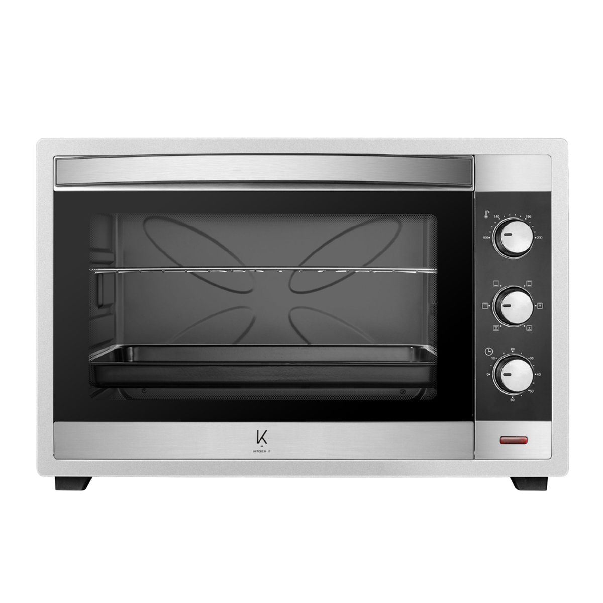 KITCHEN IT - Horno Eléctrico 60 Litros Silver Series