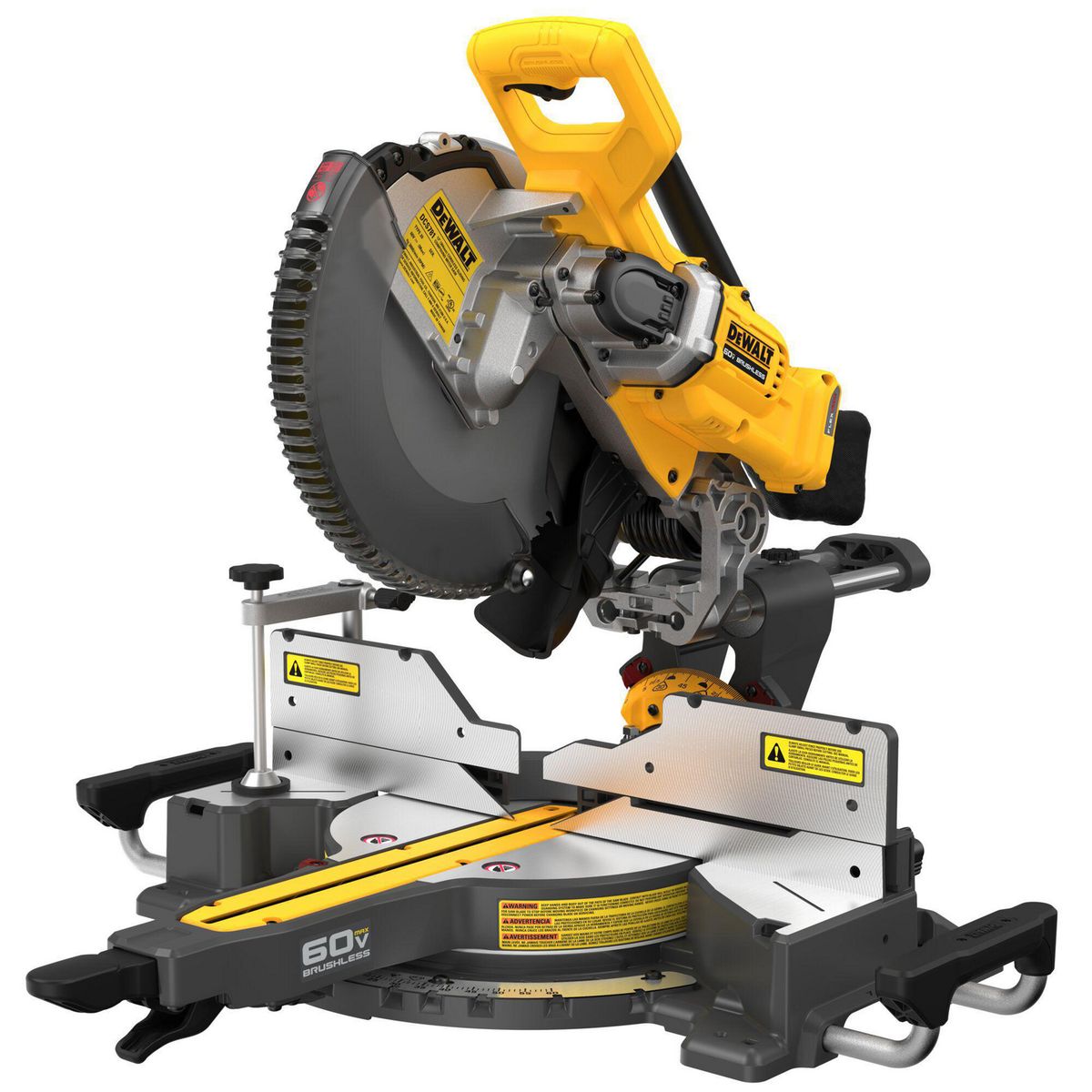DEWALT - Sierra ingleteadora inalámbrica doble bisel 12" 60V