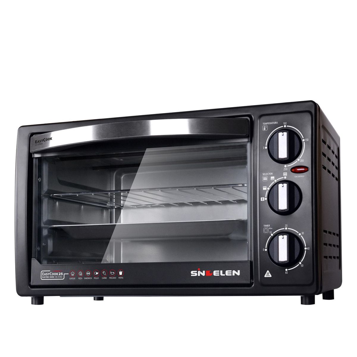 SINDELEN - Horno Eléctrico 25 Litros HE-255NG