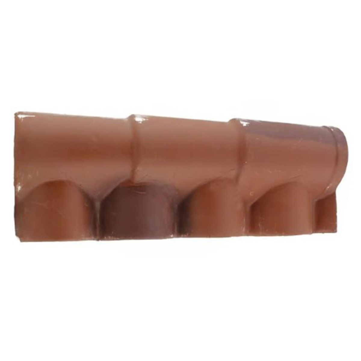 GENERICO - Cumbrera superior Fibrocemento 91.5x41 cm 7 mm Terracota envejecida