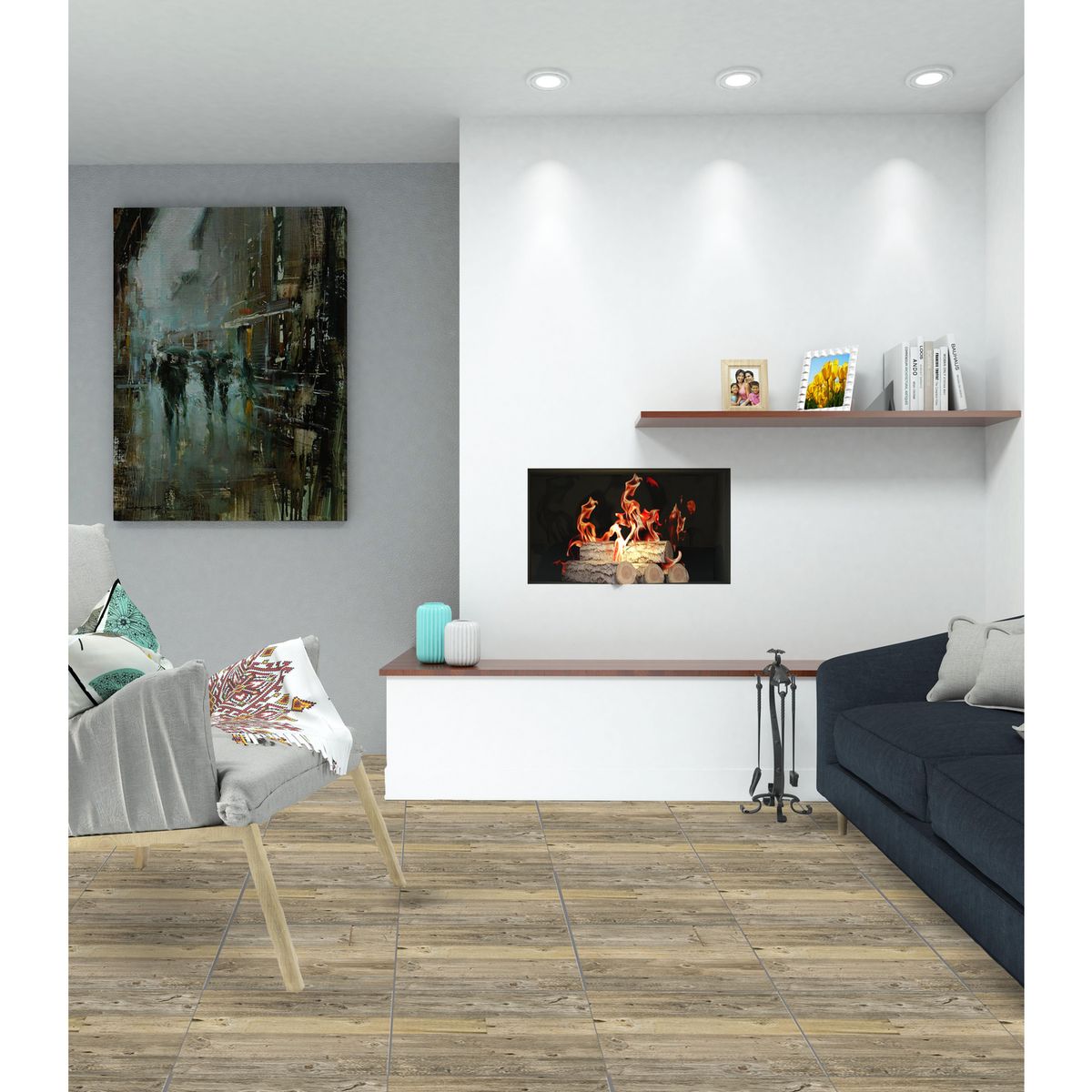 CORDILLERA - Cerámica 61x61 cm Araucaria Natural Café 2.58 m2