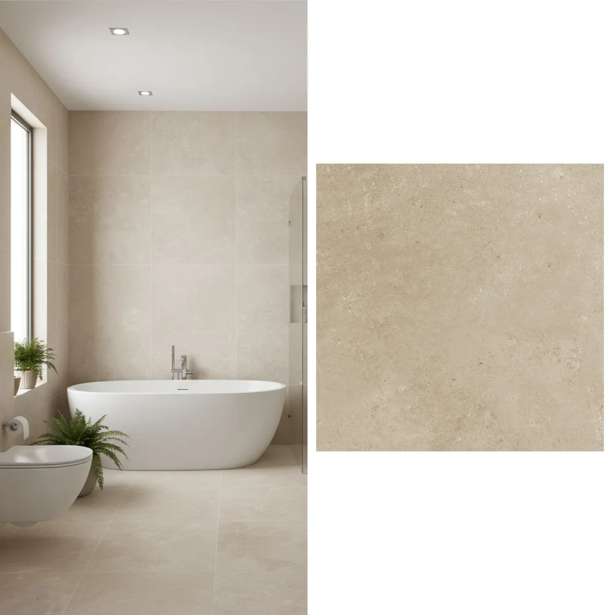 Cerámica 45x45 cm Cemento g8 Taupe 2.29 m2, marca CORDILLERA - Foto Principal