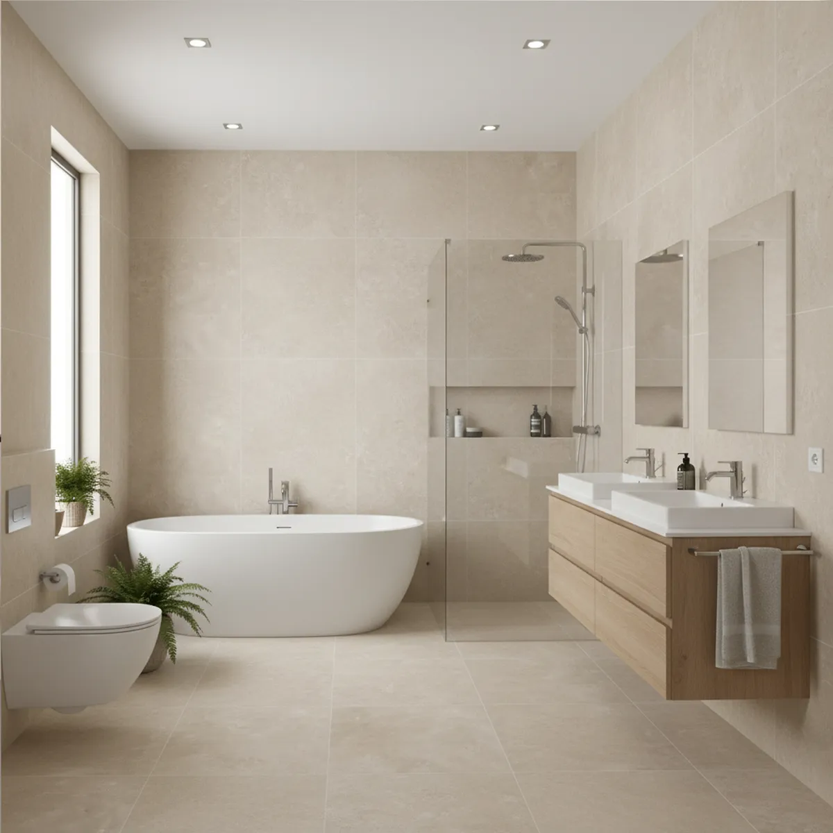 CORDILLERA - Cerámica 45x45 cm Cemento g8 Taupe 2.29 m2