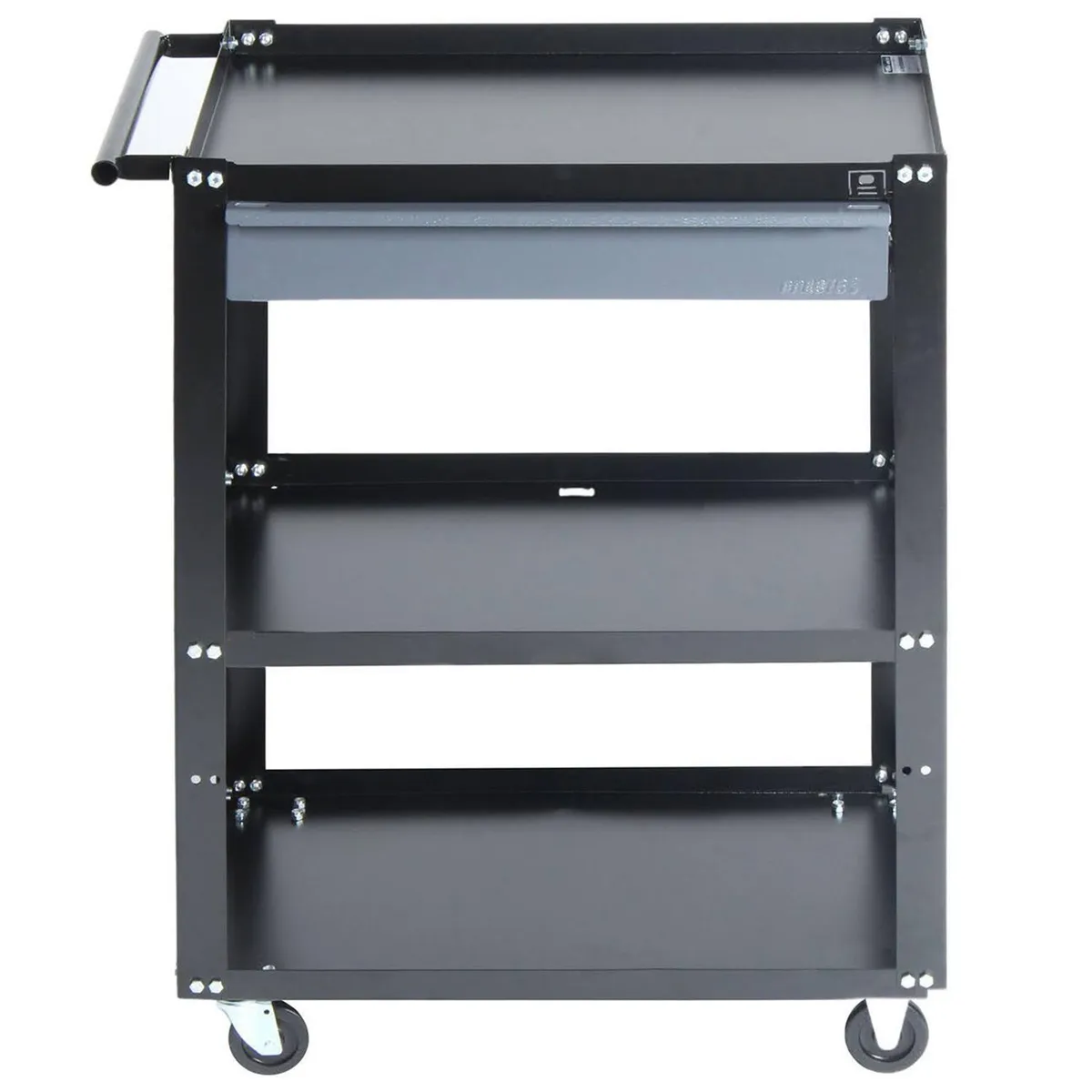 PRESTO - Carro porta herramientas con 1 cajón 60 x 40 x 85 cm negro