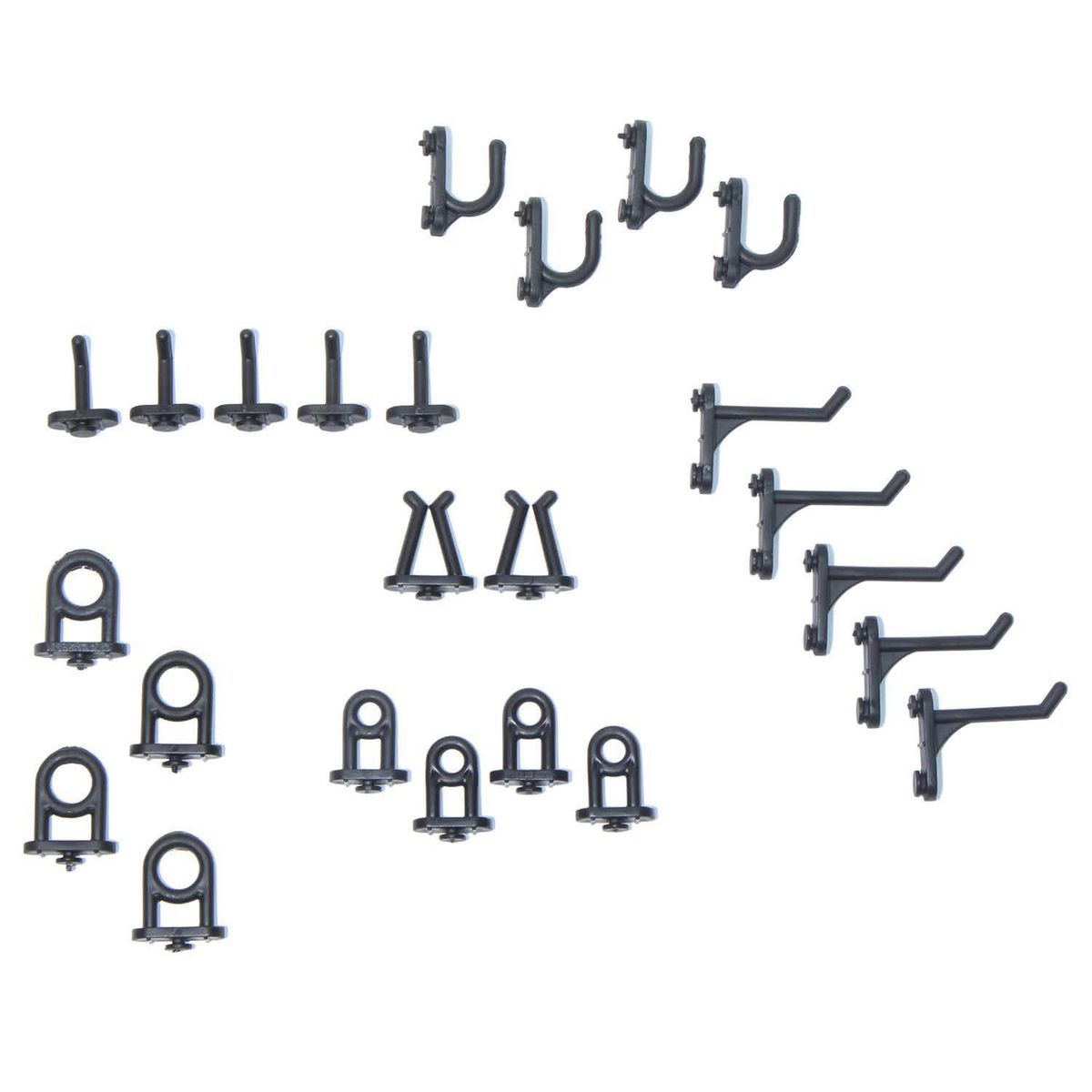 PRESTO - Organizador de herramientas de pared de 58 x 38cm y 24 ganchos plasticos