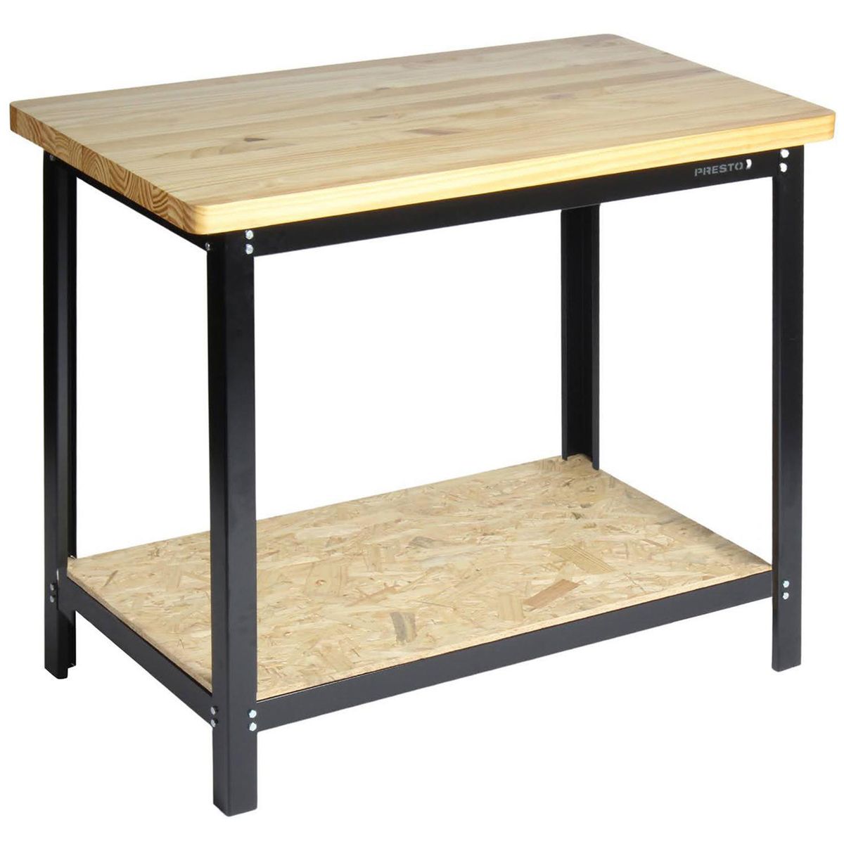 PRESTO - Mesón de trabajo de 110 x 60 x 92 madera sólida