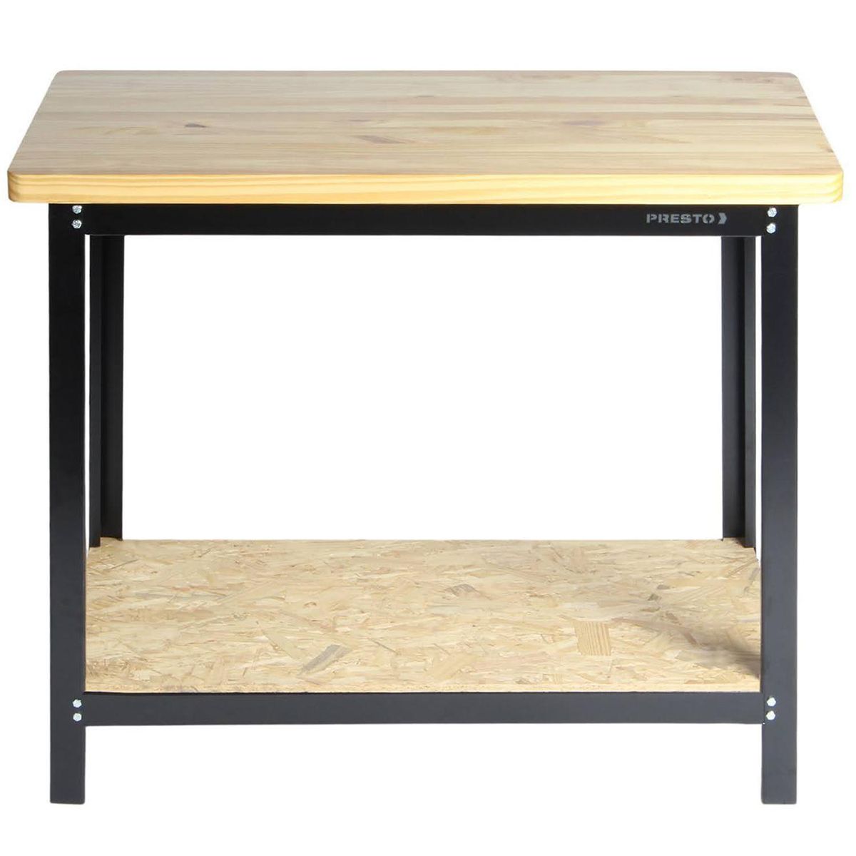 PRESTO - Mesón de trabajo de 110 x 60 x 92 madera sólida