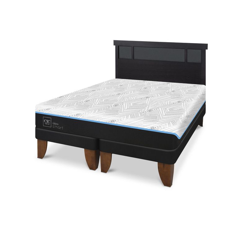 Cama King Europea Green Infinity Negro