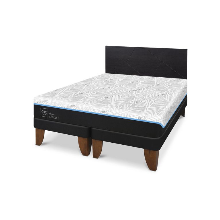 Cama King Europea Green Infinity Negro