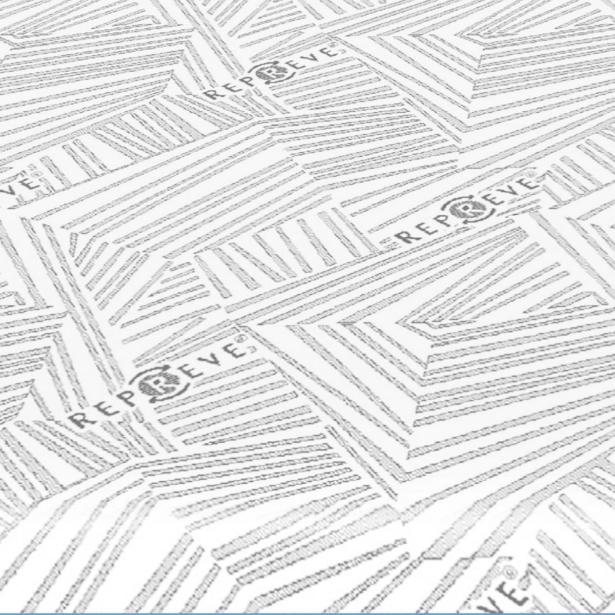 CIC - Cama King Europea Green Infinity Azul / Blanco