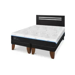 CIC - Cama Europea 2 plazas Green Infinity Azul / Blanco