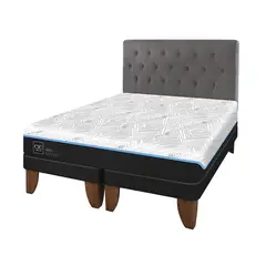 CIC - Cama 2 plazas Europea Green Infinity Gris