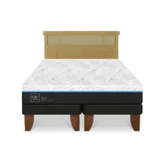 CIC - Cama 2 plazas Europea Green Infinity Madera