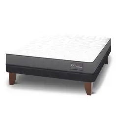 CIC - Cama Europea Full Anatomic Gris / Blanco