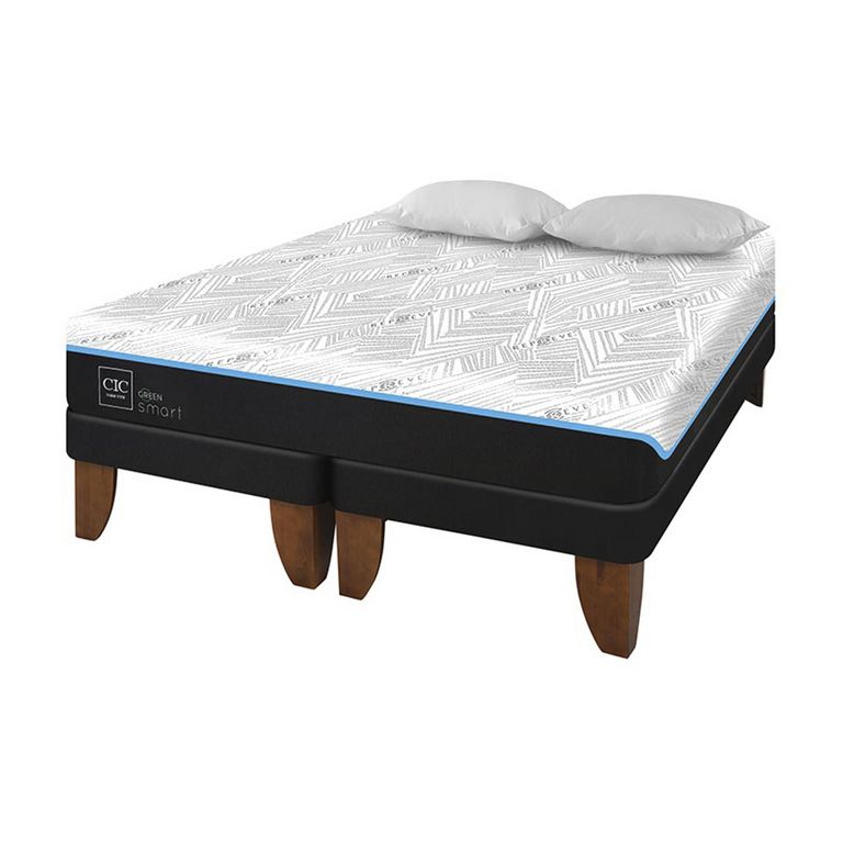 Cama King Europea Green Infinity Negro