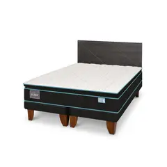 CIC - Cama Europea Green Infinity 2 plazas Azul / Blanco