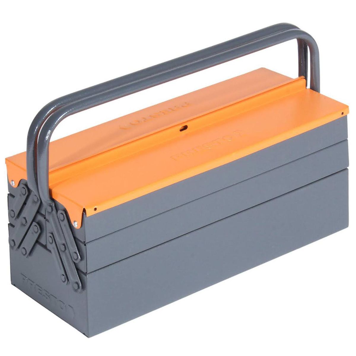 PRESTO - Caja porta herramientas de acero 5 compartimentos
