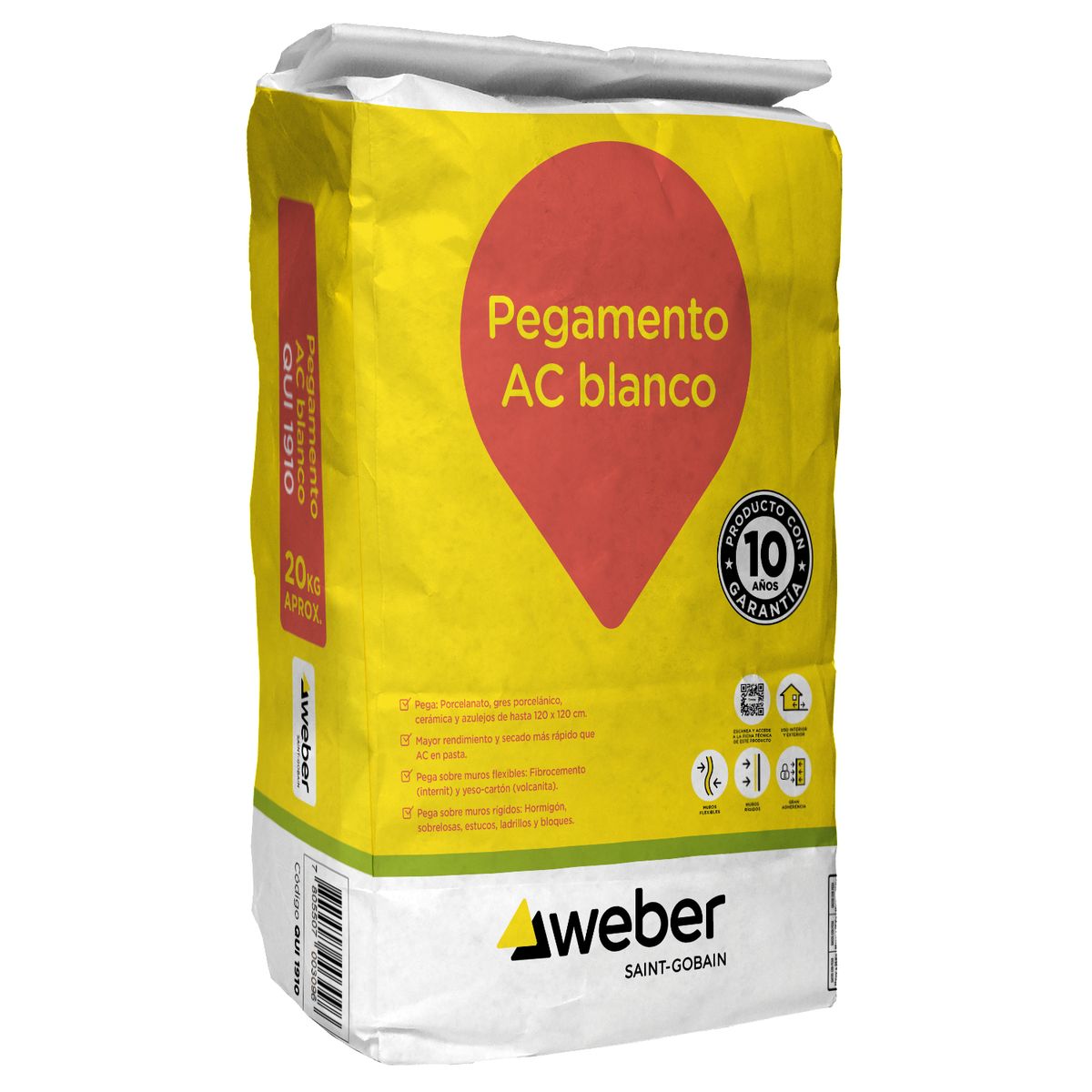 SOLCROM - Adhesivo Piso y muro Superficie Flexible 20 kg