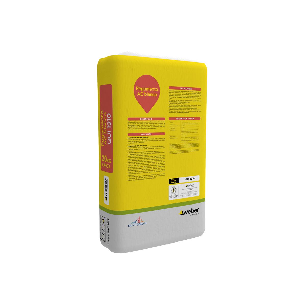 SOLCROM - Adhesivo Piso y muro Superficie Flexible 20 kg