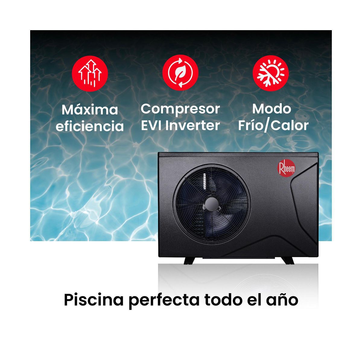 RHEEM - Bomba calor piscina Crosswind 48 m3