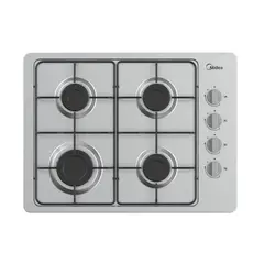 MIDEA - Encimera Gas Licuado 4 Platos Grey MG60SL405