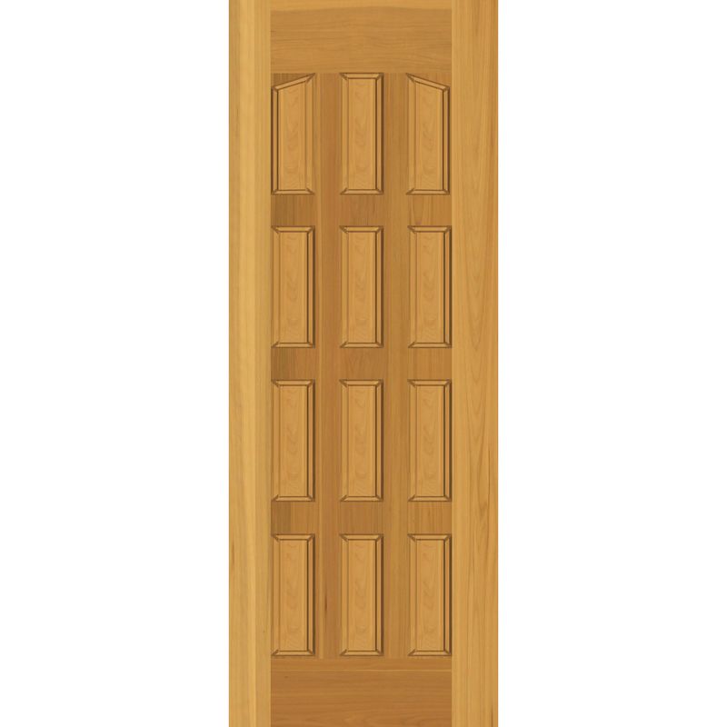 HOLZTEK - Puerta Madera de lenga 70x200 cm Modelo 7 Natural