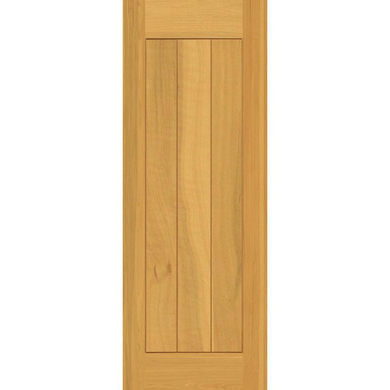 HOLZTEK - Puerta Madera de lenga 70x200 cm Modelo 12 Natural