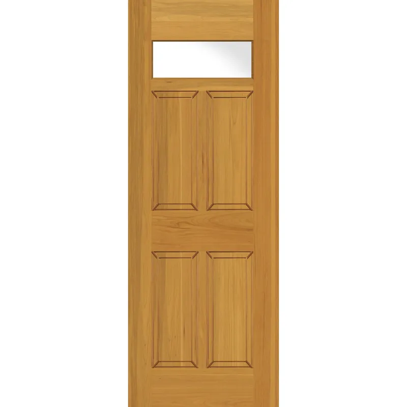 HOLZTEK - Puerta Madera de lenga 70x210 cm Modelo 304 Natural