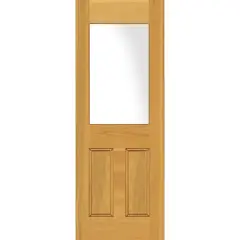 HOLZTEK - Puerta Madera de lenga 100x210 cm Modelo 403 Natural