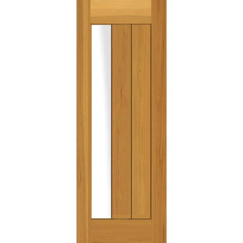 HOLZTEK - Puerta Madera de lenga 85x210 cm Modelo 13 Natural
