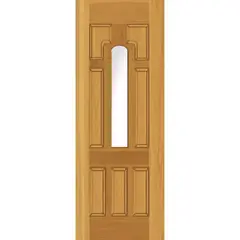 HOLZTEK - Puerta Madera de lenga 90x200 cm Modelo 238 Natural
