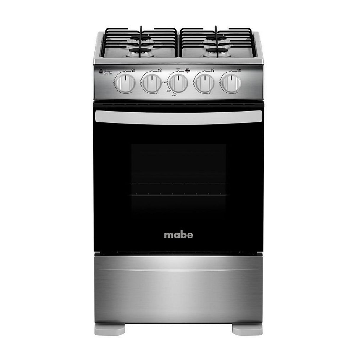 MABE - Cocina a Gas 4 Platos Inox CMC20AXX-2