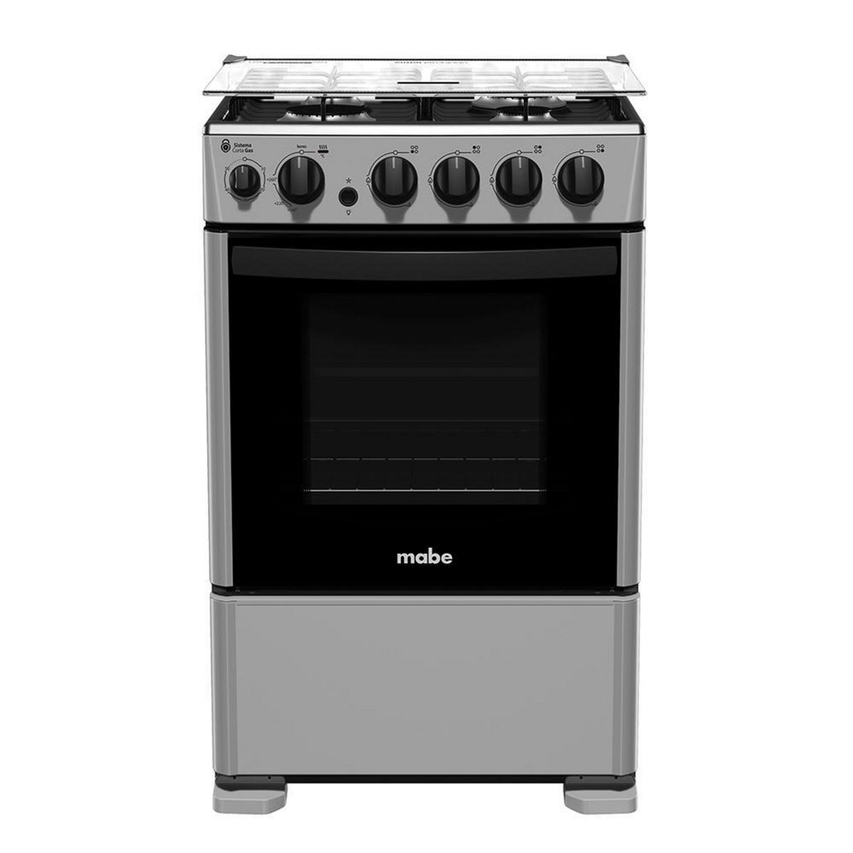 MABE - Cocina a Gas 4 Platos Silver CMC5530AG1