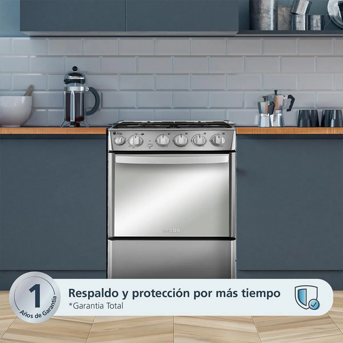 MABE - Cocina a Gas 4 Platos Inox CMC5540FX1