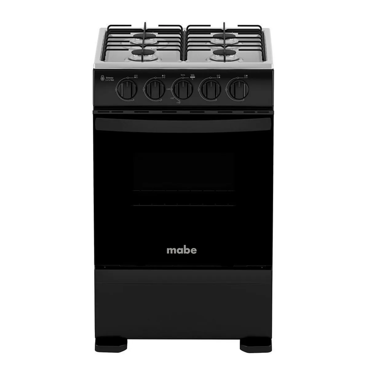 MABE - Cocina a Gas 4 Platos Negro CMC5100NA1