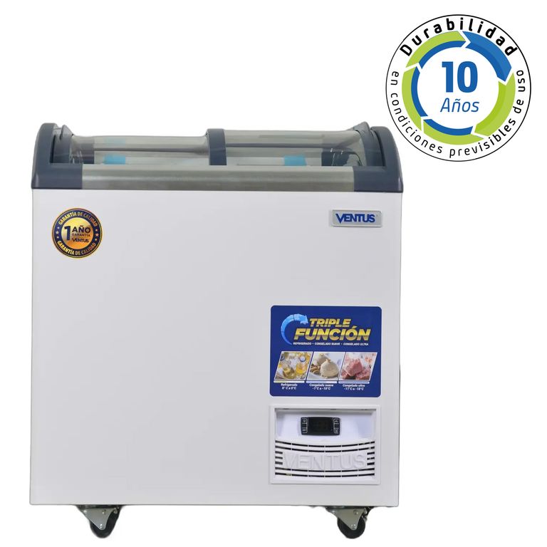 VENTUS Conservadora Industrial Frío Directo 136 Litros Blanco CTV-220Q PRO