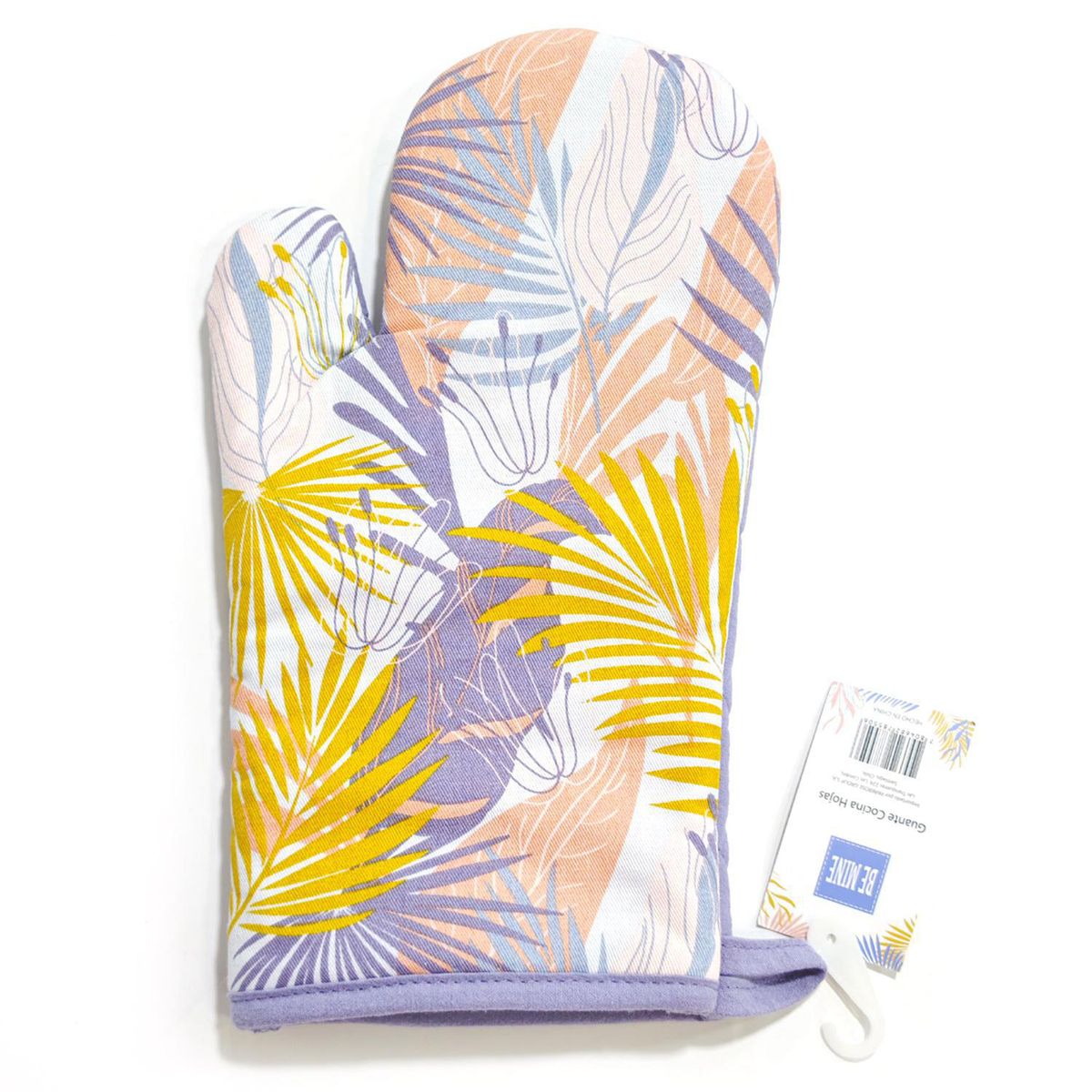 BE MINE - Guante de Cocina Bemine Hojas Vintage Moderno Talla Única