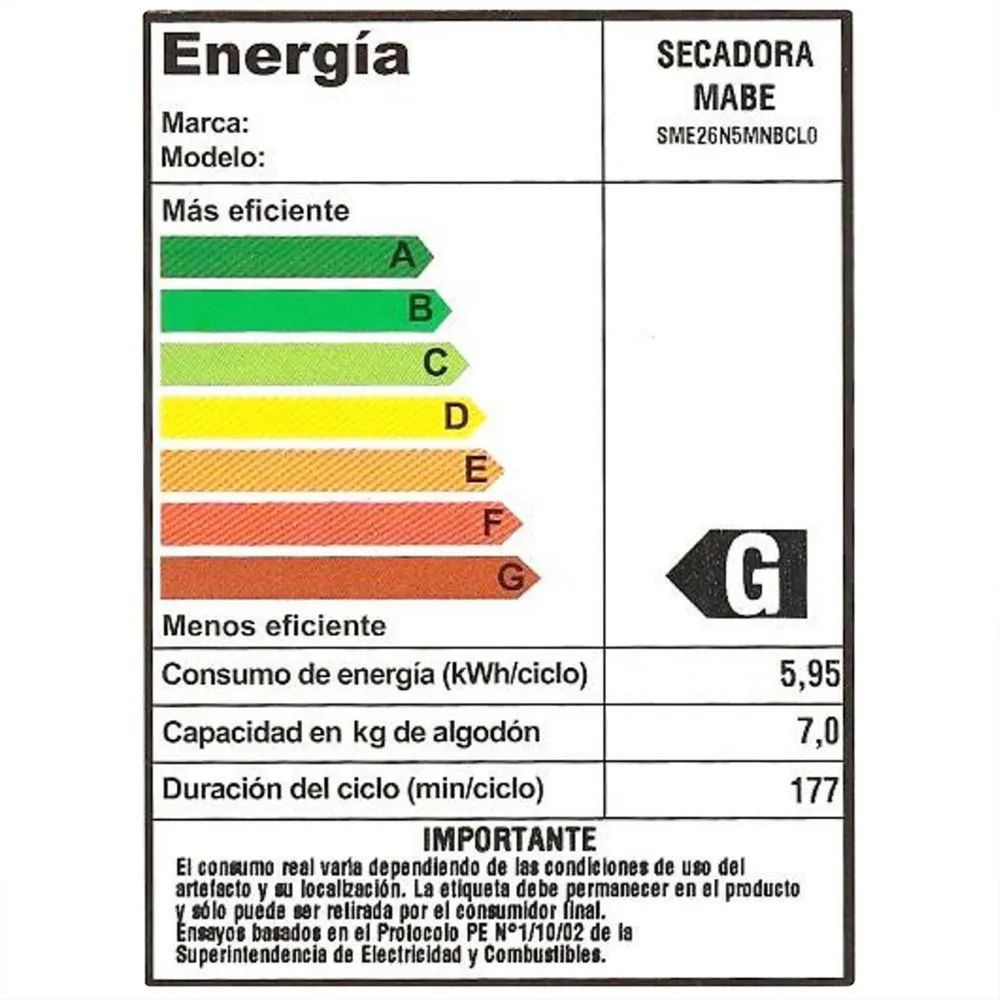 Secadora de Ropa 20 kg Carga Frontal con Evacuación Blanco SME26N5MNBCL0, foto 10