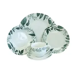 DORAL - Vajilla Agostina 20 Piezas Porcelana Allessia Multicolor