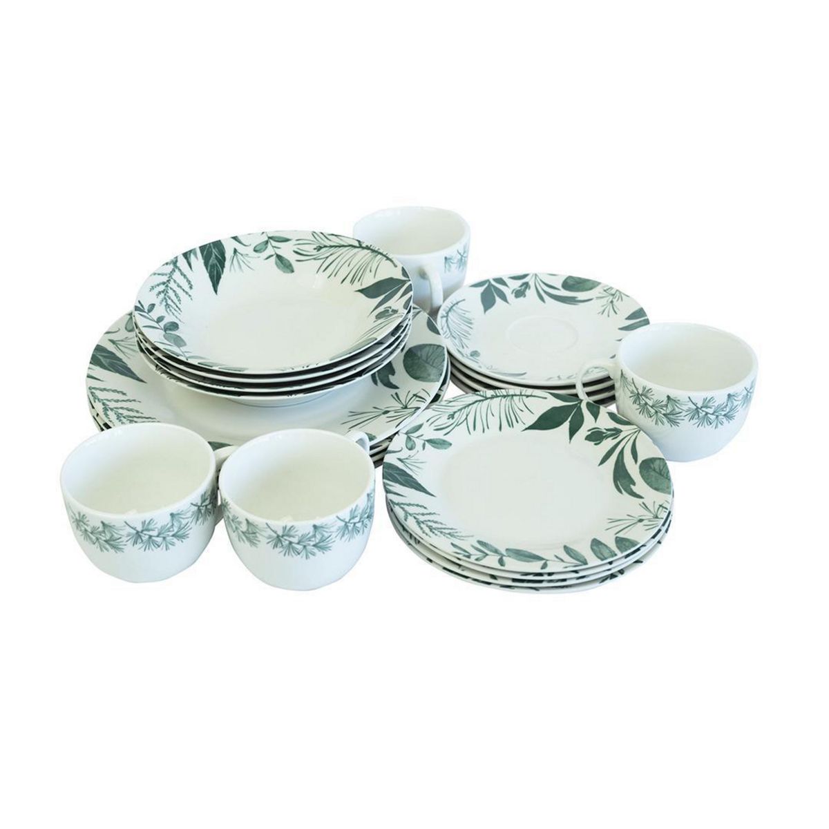 DORAL - Vajilla Agostina 20 Piezas Porcelana Allessia Multicolor