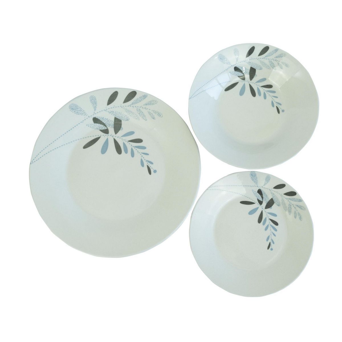 DORAL - Vajilla Roberta 18 Piezas Porcelana Allessia Multicolor