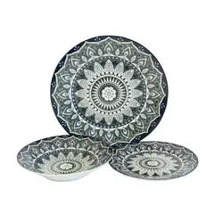 DORAL - Vajilla Gabrielle 18 Piezas Porcelana Allessia Multicolor