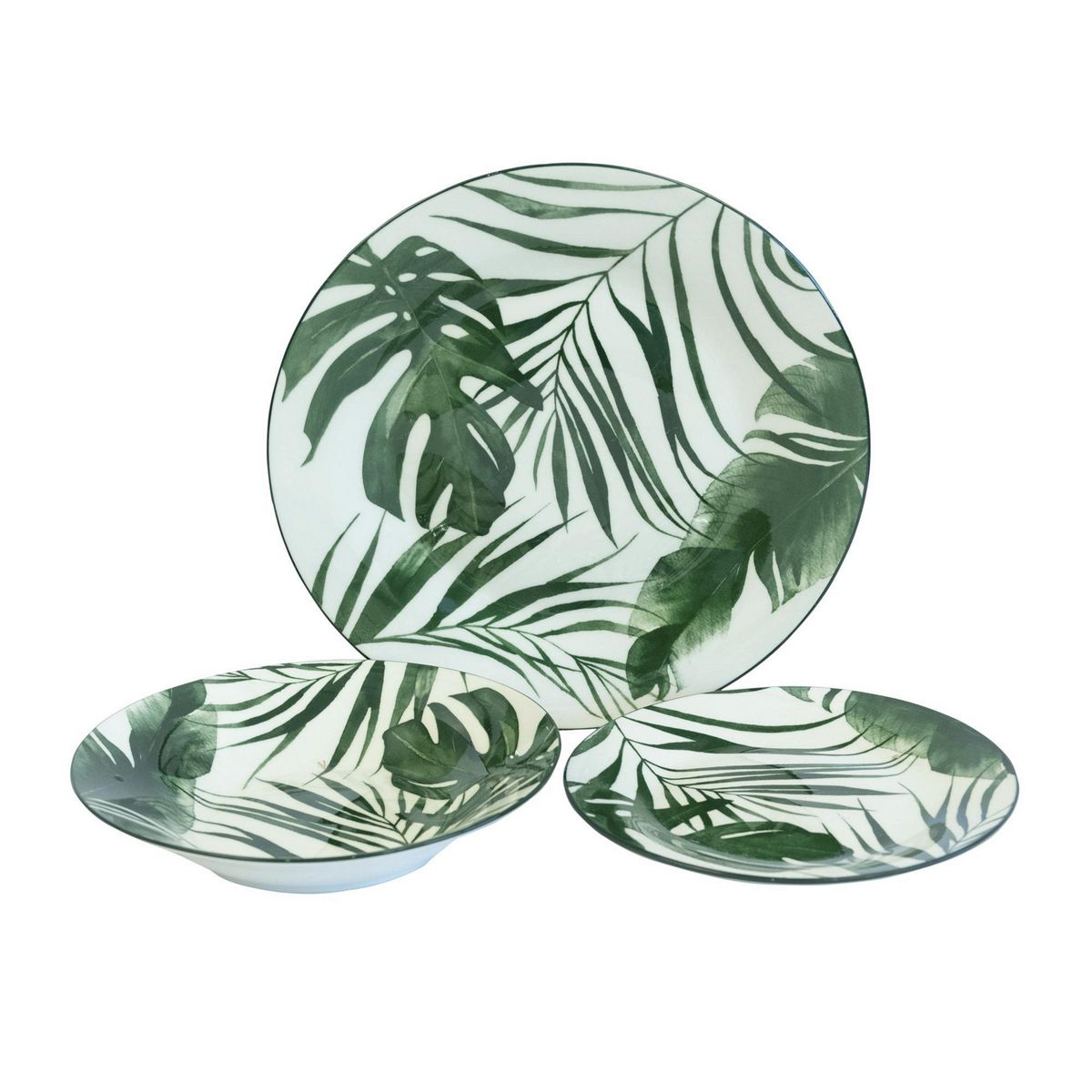 DORAL - Vajilla Bruna 18 Piezas Porcelana Allessia Multicolor