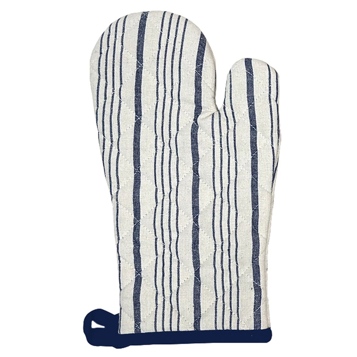 FTA - Set de Cocina Fta Guante y Tomaolla Líneas Azul Blanco