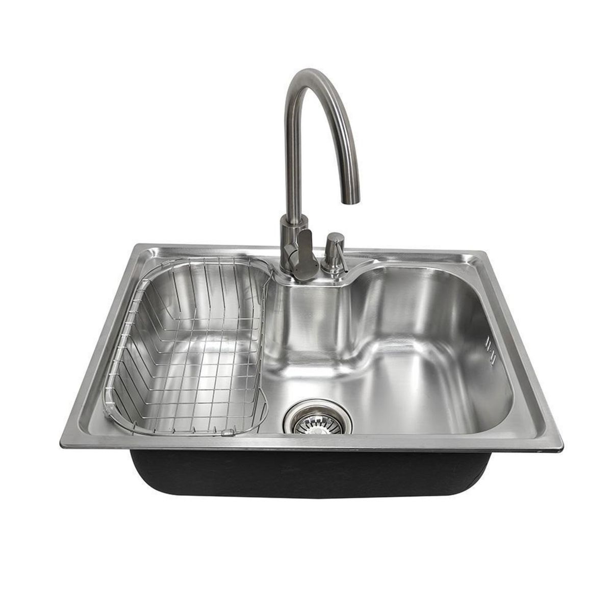 Lavaplatos Empotrado 1 Cubeta(s) 60x42x20 cm Acero inoxidable, marca BRIGGS - Foto 2