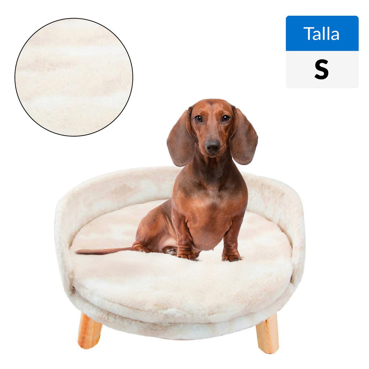 GENERICO - Cama para Perro 30x35x35 cm Beige