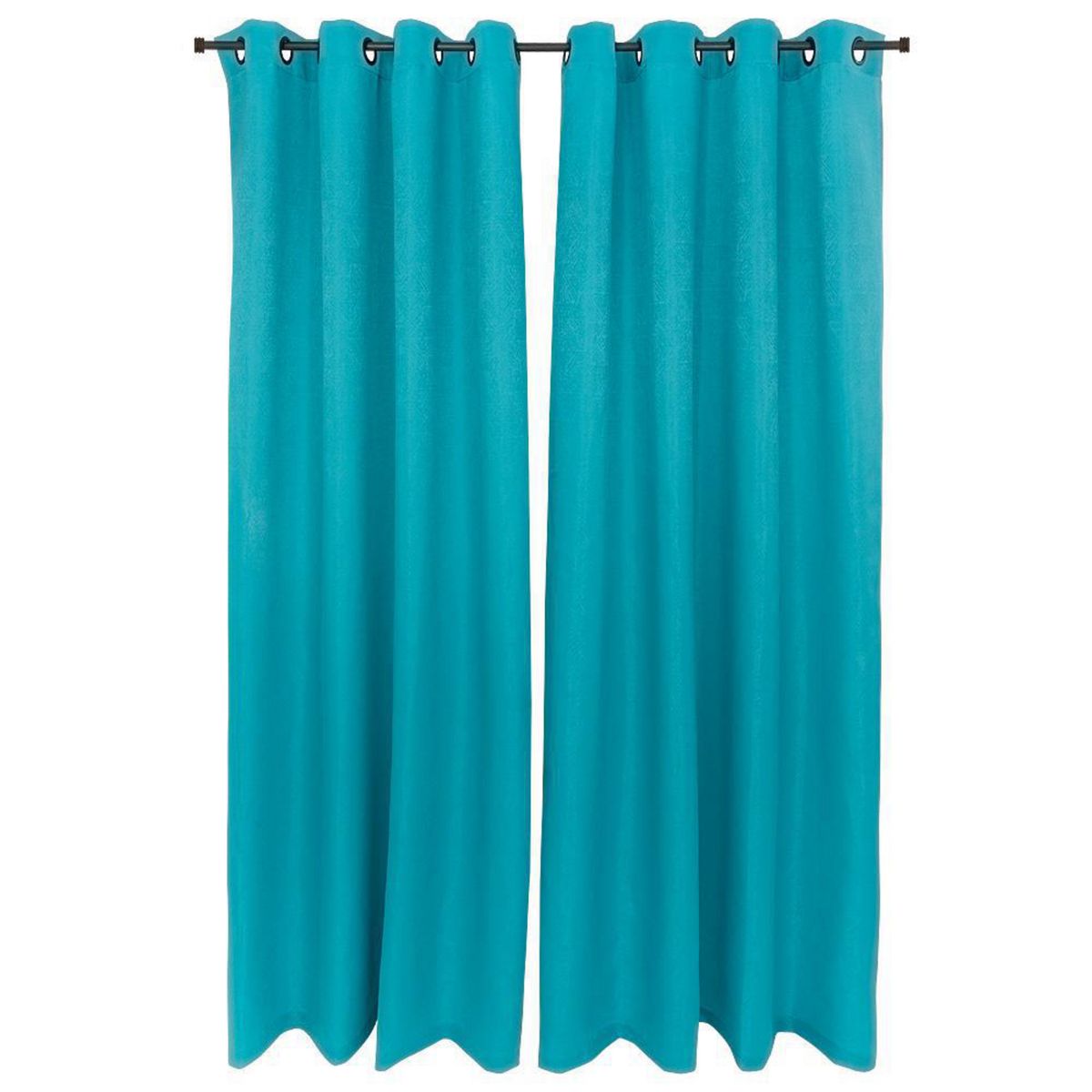 CHANTILLY - Cortina 2 Paños Atacama 140x220 cm Turquesa