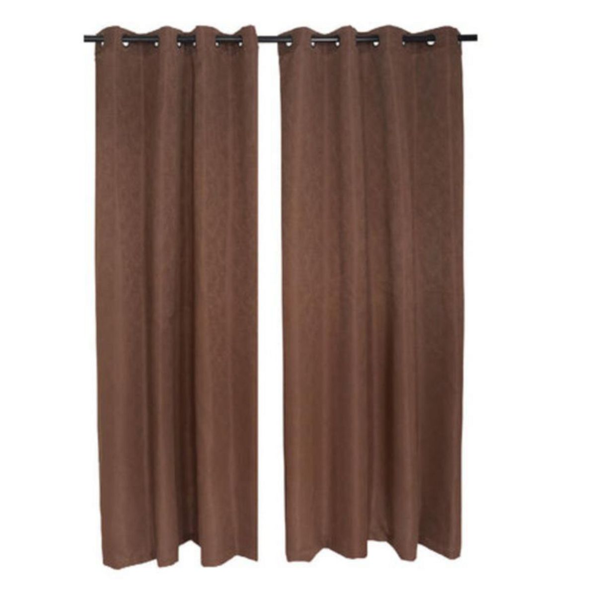 CHANTILLY - Cortina 2 Paños Atacama 140x220 cm Chocolate