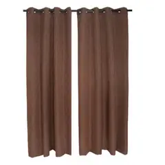 CHANTILLY - Cortina 2 Paños Atacama 140x220 cm Chocolate