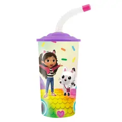 PRONOBEL - Vaso con bombilla 350 ml Gabby